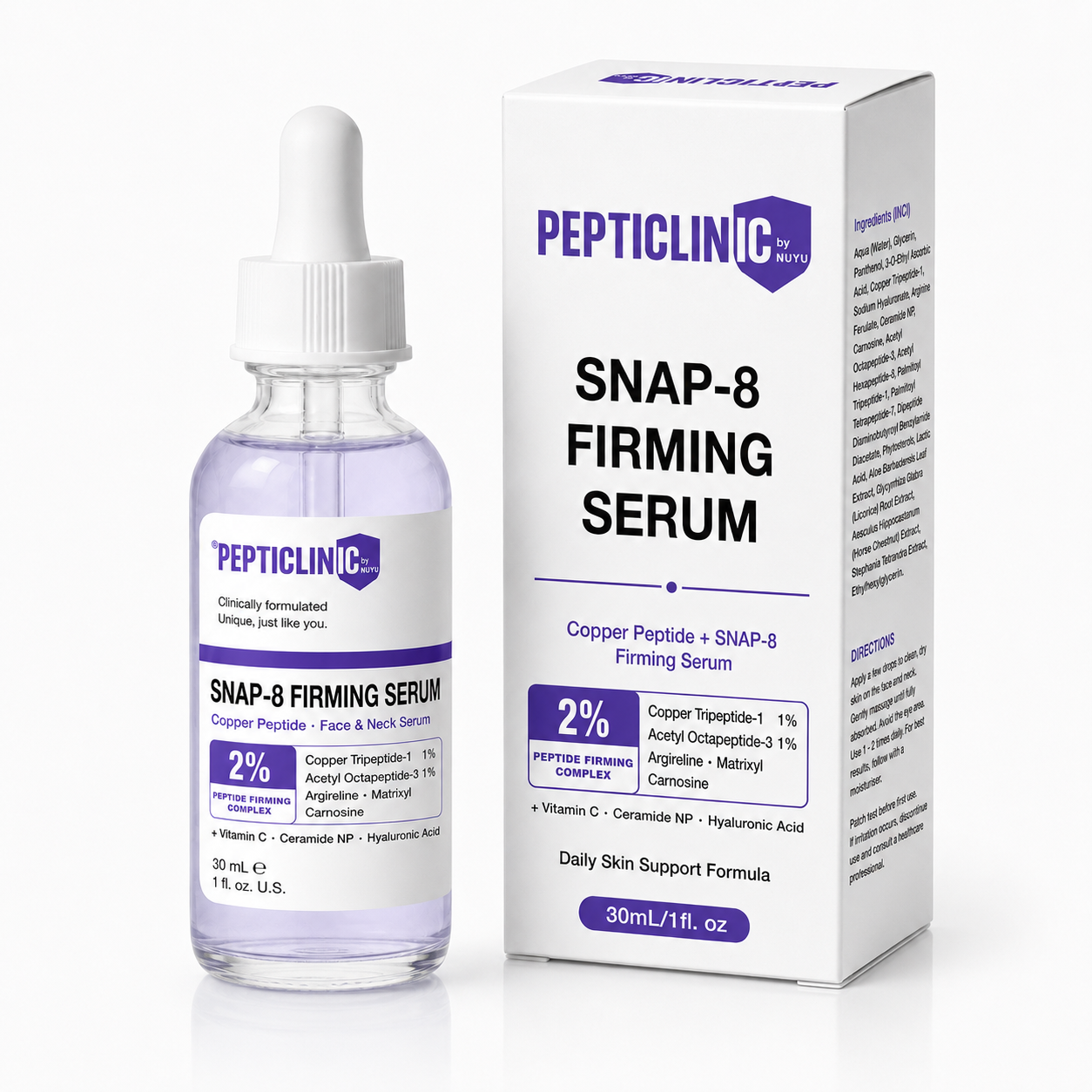 Copper Peptide + SNAP-8 Firming Serum